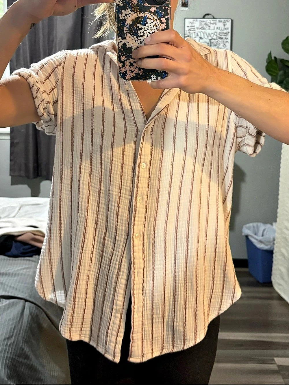 Abercrombie & Fitch Striped Button Down